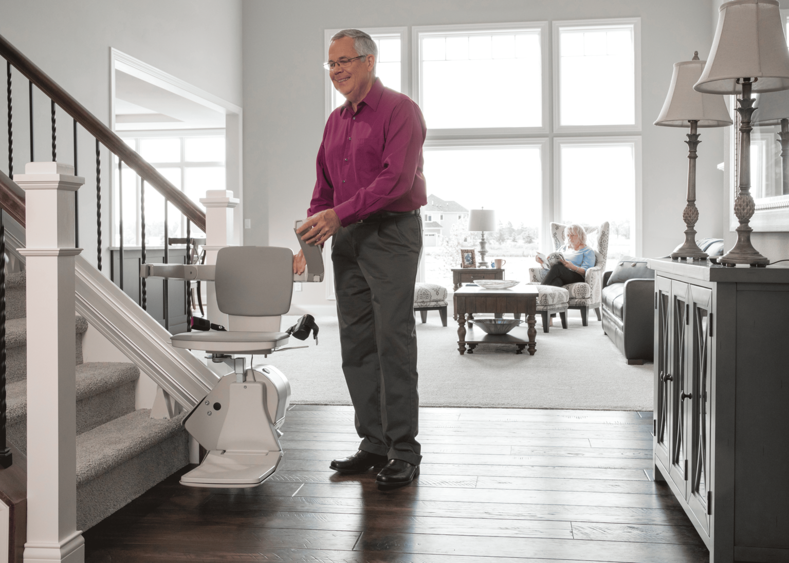 ma usig a Straight Stair Lift in home